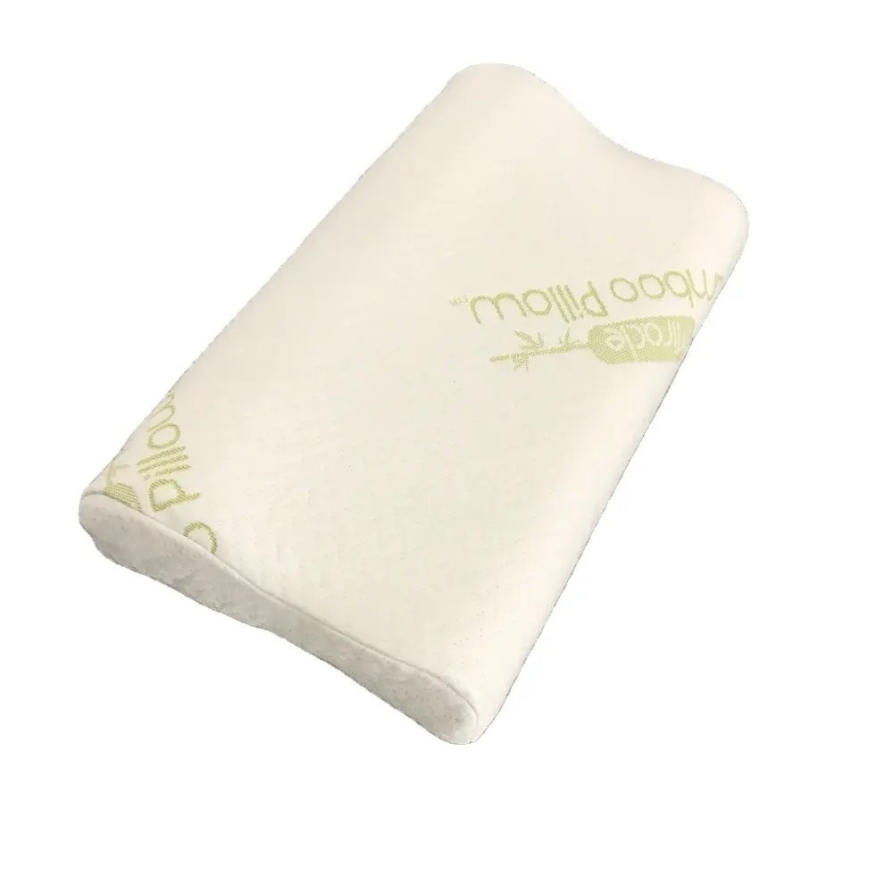 Precio razonable Almohada de Aloe Vera de espuma viscoelástica de gran tamaño súper suave con funda de almohada de bambú lavable extraíble