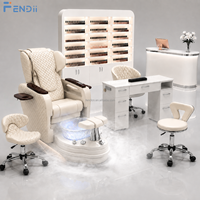 Fauteuil de pédicure électrique professionnel de luxe pour salon de manucure