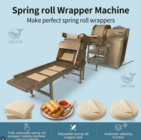 Machine automatique de fabrication de feuilles de rouleaux de printemps à prix d'usine, machine à fabriquer des feuilles de patti, machine à faire des feuilles de crêpes fines et plates