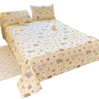Parure de draps en tissu épais rafraîchissant, non-3 pièces, pour dortoir d'étudiants en été