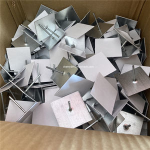 Perchas de aislamiento autoadhesivas de 4-1/2 "Arandela de acero inoxidable Instalación de mantas de aislamiento de goma de fibra de vidrio Tablero de poliestireno - Product Image 6