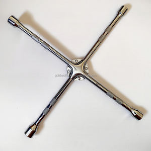 Clé à douille en acier, taille de douille 17/19/21/23, réparation automobile, clé à douille pour moto, clé cruciforme - Product Image 1