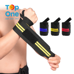 TopOne Premium tissé athlétique Gym poignet Wrap sangles haute qualité élastique exercice Bandages force réglable Fitness sécurité - Product Image 2