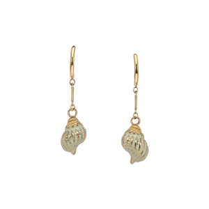 Pendientes de Moda con Diseño de Concha, Acero Inoxidable 316L, Baño de Oro PVD, Joyería Sostenible y Resistente - Product Image 2