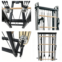 Máquina de cable Lofit Power Tower con estructura de aleación de aluminio, entrenador multifunción de doble polea para ejercicios cruzados de cuerpo completo, core y hombros