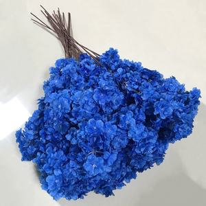 95 ، أزهار ساكورا بيضاء زرقاء أرجوانية 3 طبقات ، فروع زهور أزهار الكرز الاصطناعية لديكور حفل الزفاف - Product Image 2