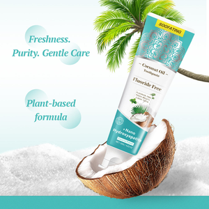 Haute Qualité Organique Sans Fluorure Huile De Noix De Coco Haleine Fraîche Nano Hydroxyapatite Blanchissant Dentifrice Réparateur - Product Image 3