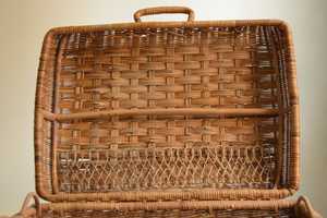 Cesta de picnic de ratán vintage Natural - Product Image 4