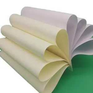 68gsm to 118gsm cream colour woodfree offset printing paper/bond paper in rolls/sheets package from Baiyun mill