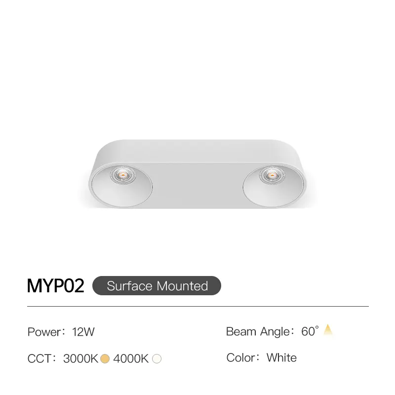 XRZLux Surface Mounted Ceiling Downlight 12W Ultra-thin Square Aluminum LED Ceiling Lamp For Bedroom Living Room LED Lights