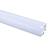 Profilés en aluminium pour éclairage LED, 30*30 mm, 45 degrés, profilé d'angle, boîtier d'extrusion pour bande LED avec diffuseur en PC