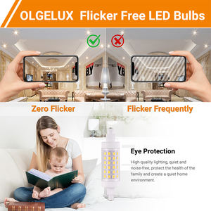 Оптовая продажа, двухсторонняя диммируемая R7s 78 мм Светодиодная лампа 8,5 Вт 1156lm заменяет галогенную лампу - Product Image 3