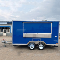 Remorque de chariot alimentaire sur mesure de 4 m/13 pi avec cuisine complète, en acier résistant à la rouille, certifiée DOT CE, pour le service de restauration rapide et de collations en extérieur