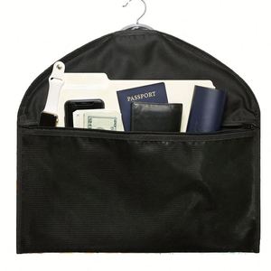 Sac de transport ignifuge et étanche avec compartiment secret pour documents et objets de valeur, pochette zippée dissimulée - Product Image 1