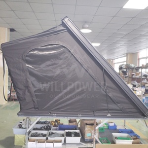 Bán buôn Ý Chí 2 người lớn nhôm mái Lều hàng đầu bền Oxford vải vỏ cứng Xe Cắm Trại tam giác bốn mùa - Product Image 2