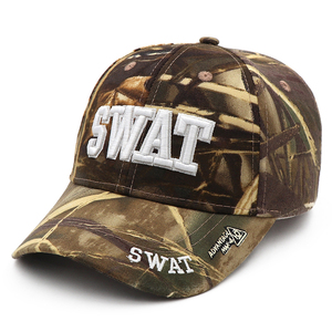 DF Camouflage Wholesale In-stock Outdoor Cotton Polyester <b>Baseball</b> <b>Caps</b> with <b>Large</b> Eaves Dome Style Sunshade Security SWAT - Product Image 1