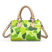 Sac à main mini pour femme personnalisable, style streetwear, imprimé camouflage, en cuir PU, sac fourre-tout, sac bandoulière