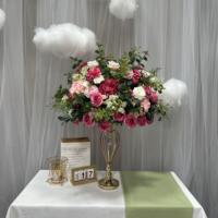 Usine de fleurs artificielles DKB, vente en gros de centres de table pour mariage, décorations de table, boule de fleurs artificielles pour la décoration de mariage
