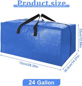 Extra Large PP Woven Clothes Bedding Storage Bags with Zipper Handles Foldable Bulk Supply OEM ODM - Product Image 6