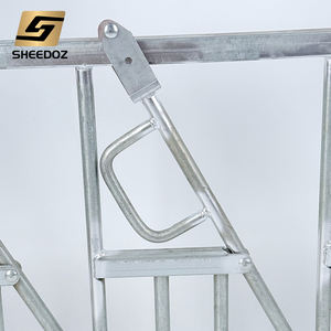 Nuova attrezzatura agricola zincata singola alimentazione mucca cancello e strumenti di vendita trogolo Headlock bestiame - Product Image 3