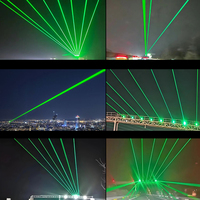 Luces de haz láser móviles de carretera de un solo Color/a todo color de alta potencia, puntos de referencia para advertencia de vía de techo de punto de referencia giratorio móvil