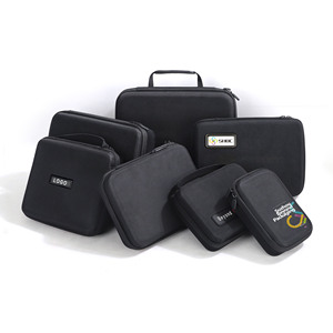 Black EVA <b>Hard</b> <b>Shell</b> <b>Case</b> Set Shockproof Zipper Closure Simple Style Protective Storage <b>Cases</b> for Electronics and Tools - Product Image 6