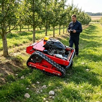 Penjualan Langsung Pabrik Mesin Pemotong Rumput Mini Robot Bertenaga Bensin dengan Penggerak Sendiri dan Remote Control untuk Kebun