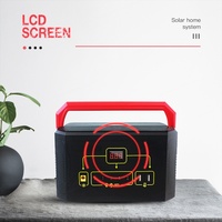 Sistema de Energía Solar de Silicio Policristalino Multipolar, Kit de Iluminación Doméstica con Batería de Iones de Litio MPPT, Televisor de 17 Pulgadas para Ver en Familia, 1 Año de Garantía