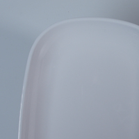 Plateau en mélamine technique céladon personnalisable de 8 pouces, vaisselle durable pour restaurant de restauration rapide, design moderne, assiettes en plastique
