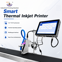 Printer Inkjet Thermal IPS-8810 208m/menit 300x300 DPI dengan Printhead Tunggal 12.7mm untuk Lini Pengemasan