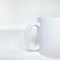 American Wholesale Custom Logo 11 oz/15 oz High Quality White Sublimation Blank Ceramic Tea Coffee Mugs Glass Water Back School