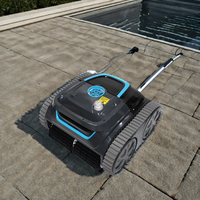 Robot Inalámbrico para Limpieza de Piscinas, Puede Limpiar el Fondo de la Piscina, Limpieza Totalmente Automática