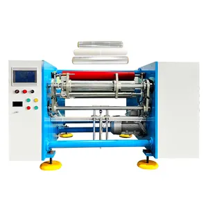 Speciale Hot Selling Huishoudfolie Pvc Pe Huishoudfolie Siliconen Papierrol Aluminiumfolie Terugwikkelmachine