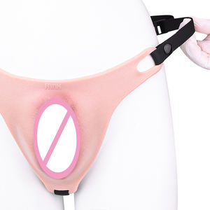FAAK-G1151 Groot Formaat Siliconen Echte Vagina Pads Invoegen Pad Zak Pussy Voor Homoseksuele Man Travestie Cosplay G-Spot Sex Grinder Speelgoed - Product Image 5
