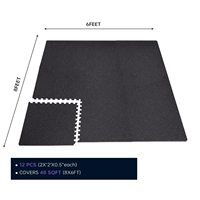 Tapis de sol de gym en caoutchouc composite EVA Sanhong, prix usine, 14 mm, 60x60 cm, tapis de gym à domicile, 0,56'' (24x24'') en puzzle