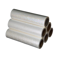 Film de plastification thermique BOPP à toucher doux, motif grille brillante, 320 mm x 200 m x 25 microns