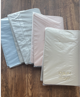 PU avec logo personnalisé Housse de journal compatible Double poche Doublure souple Couleurs mélangées Couverture de cahier de