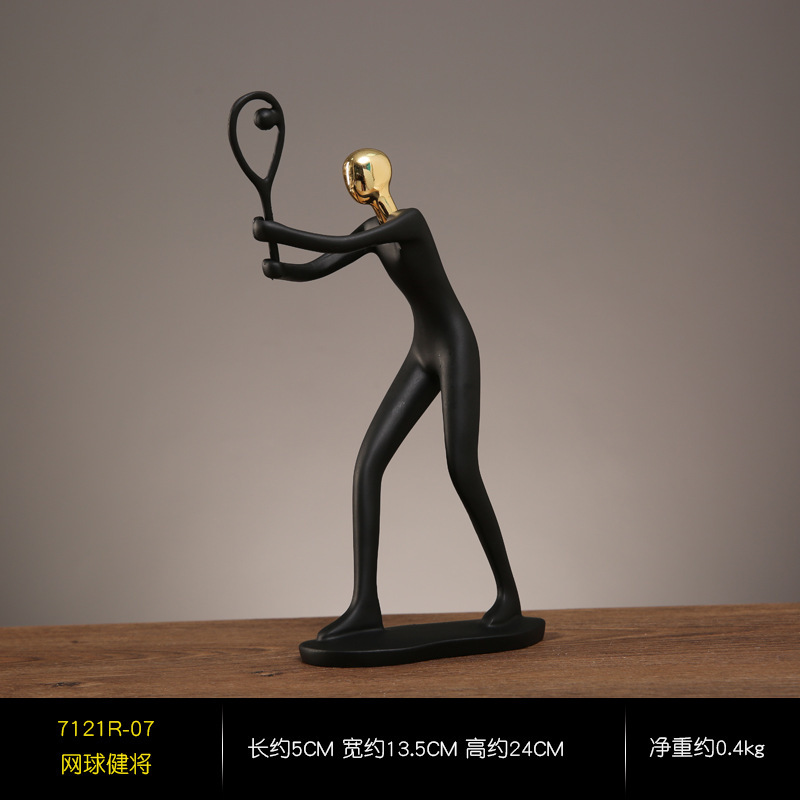 Tennis player - Golden Head