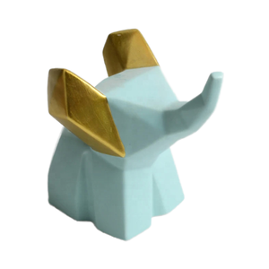 Minimalist ev dekor el işi ve el-boyalı seramik 3D baskılı fil tasarrufu bankası - Product Image 4