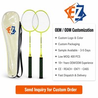 Raquette de badminton en alliage de fer 66 cm avec sac Oxford pour entraînement et équipes – Commande en gros