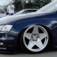 Jantes monobloc forgées 5 étoiles, finition argent brossé, concaves profondes, 17, 18, 19, 20 pouces, 5x112, 5x114.3, pour Audi, Volkswagen, BMW