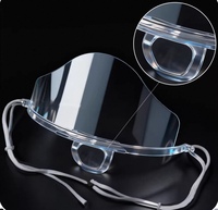 Protection anti-graisse et anti-fumée pour la cuisine, protection hygiénique alimentaire, masque facial transparent anti-buée pour chef de cuisine