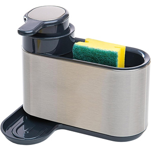 Stainless Steel Tidy <b>Kitchen</b> Sink Organizer Non-folding <b>Rack</b> with Flexible Design and Sink Caddy - Product Image 1