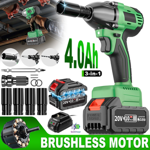 Llave de Impacto Inalámbrica de Alto Torque 20V 430nm para Automóviles, Grado Industrial, Batería, Envío Directo desde Almacén Local de la UE CW-20B-1 - Product Image 1