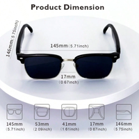 Lunettes de traduction intelligentes SENBONO E13-06 avec IA, sans fil, pour assistant vocal, étanches, casque portable intelligent, photographie