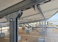 Support de connexion triangulaire PV pour montage solaire, structure en acier sur mesure, fourni par l'usine