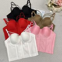 Großhandel Frauen Plus Size Bustier BH Top Fashion Shaper Bügel Unterstützung Zurück Langes Korsett De Mujer Tops Rojo