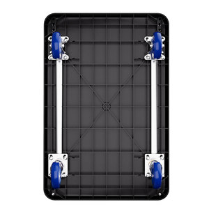 स्रोत कारखाने उत्पाद 150 किलोग्राम चार पहिया फोल्डेबल एडजस्टेबल टिकाऊ हैंड ट्रक/हैंड ट्रॉली नायलॉन प्लेटफॉर्म कार्ट भंडारण उपकरण - Product Image 2