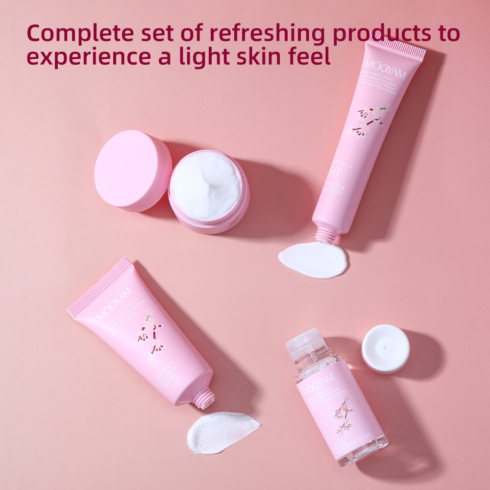 【新品】Beautiful Skin ４点セット Cherry Blossom Hydrating Set - 4-piece Facial Care Anti-Wrinkle
