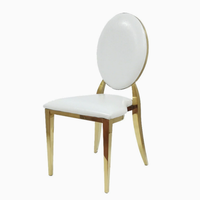 Tables et chaises pour événements hôteliers très demandées, style moderne luxueux avec finition dorée, chaises de banquet de mariage